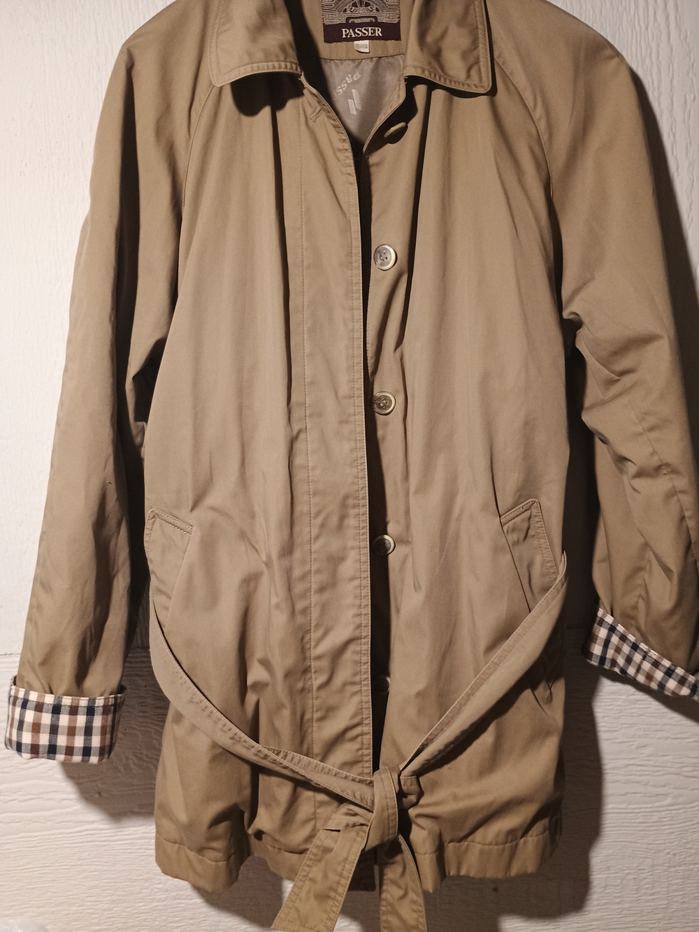 Women's Tan Tie-Waist Blazer Jacket